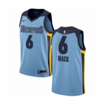 Men's Nike Memphis Grizzlies #6 Shelvin Mack Authentic Light Blue NBA Jersey Statement Edition