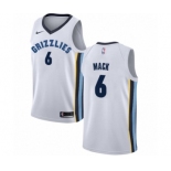 Men's Nike Memphis Grizzlies #6 Shelvin Mack Authentic White NBA Jersey - Association Edition