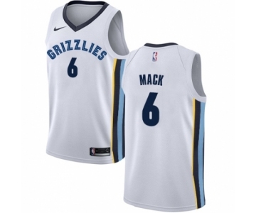 Men's Nike Memphis Grizzlies #6 Shelvin Mack Authentic White NBA Jersey - Association Edition