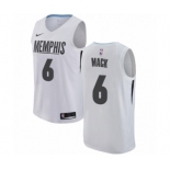 Men's Nike Memphis Grizzlies #6 Shelvin Mack Authentic White NBA Jersey - City Edition