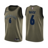 Men's Nike Memphis Grizzlies #6 Shelvin Mack Swingman Green Salute to Service NBA Jersey