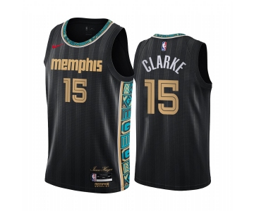 Nike Grizzlies #15 Brandon Clarke Black NBA Swingman 2020-21 City Edition Jersey