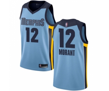 Nike Memphis Grizzlies #12 Ja Morant Light Blue Basketball Swingman Statement Edition Jersey