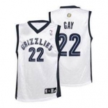 nba memphis grizzlies #22 rudy gay jerseys white