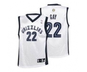 nba memphis grizzlies #22 rudy gay jerseys white