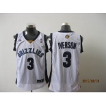 nba memphis grizzlies #3 iverson white[2011 swingman revolution 30]