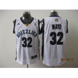 nba memphis grizzlies #32 mayo white[2011 swingman revolution 30]