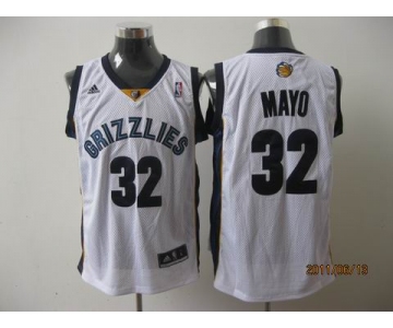 nba memphis grizzlies #32 mayo white[2011 swingman revolution 30]