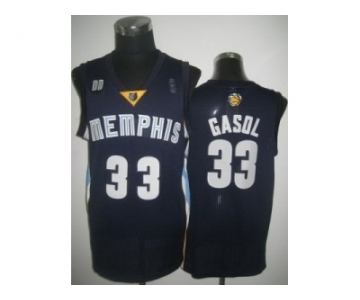 nba memphis grizzlies #33 gasol blue[revolution 30]