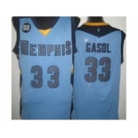 nba memphis grizzlies #33 gasol lt.blue[revolution 30]