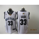 nba memphis grizzlies #33 gasol white[2011 swingman revolution 30]