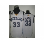 nba memphis grizzlies #33 gasol white[revolution 30]