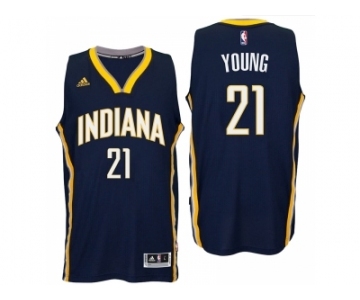 Indiana Pacers #21 Thaddeus Young 2016 Road Navy New Swingman Jersey