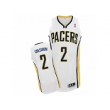 Men Adidas Indiana Pacers #2 Darren Collison Authentic White Home NBA Jersey