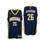 Men Indiana Pacers #26 Al Jefferson 2016 Road Navy New Swingman Jersey