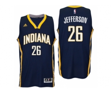 Men Indiana Pacers #26 Al Jefferson 2016 Road Navy New Swingman Jersey