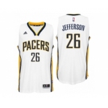 Men Indiana Pacers #26 Al Jefferson Home White New Swingman Jersey