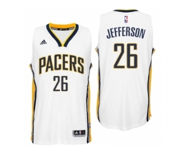 Men Indiana Pacers #26 Al Jefferson Home White New Swingman Jersey