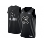 Men Nike Indiana Pacers #4 Victor Oladipo Black NBA Jordan Swingman 2018 All-Star Game Jersey