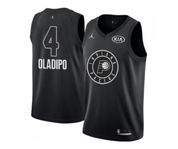 Men Nike Indiana Pacers #4 Victor Oladipo Black NBA Jordan Swingman 2018 All-Star Game Jersey