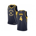 Men Nike Indiana Pacers #4 Victor Oladipo Navy Blue NBA Swingman Icon Edition Jersey