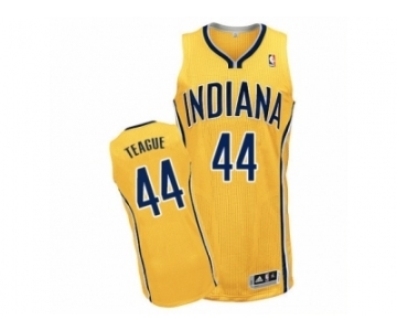 Men's Adidas Indiana Pacers #44 Jeff Teague Authentic Gold Alternate NBA Jersey