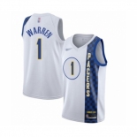 Men's Indiana Pacers #1 T.J. Warren Swingman White Basketball Jersey - 2019-20 City Edition