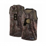 Men's Indiana Pacers #8 Justin Holiday Swingman Camo Realtree Collection Basketball Jersey