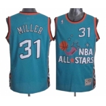 Men's Mitchell and Ness Indiana Pacers #31 Reggie Miller Swingman Light Blue 1996 All Star Throwback NBA Jersey