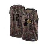 Men's Nike Indiana Pacers #12 Tyreke Evans Swingman Camo Realtree Collection NBA Jersey