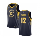 Men's Nike Indiana Pacers #12 Tyreke Evans Swingman Navy Blue NBA Jersey - Icon Edition