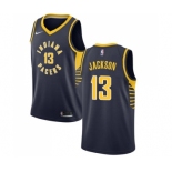 Men's Nike Indiana Pacers #13 Mark Jackson Swingman Navy Blue Road NBA Jersey - Icon Edition