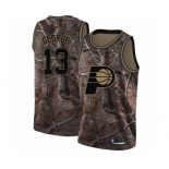 Men's Nike Indiana Pacers #13 Paul George Swingman Camo Realtree Collection NBA Jersey