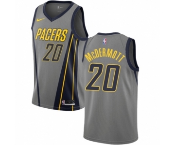 Men's Nike Indiana Pacers #20 Doug McDermott Authentic Gray NBA Jersey - City Edition