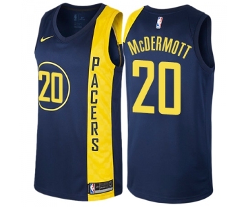 Men's Nike Indiana Pacers #20 Doug McDermott Swingman Navy Blue NBA Jersey - City Edition