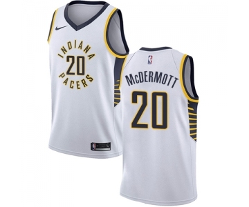 Men's Nike Indiana Pacers #20 Doug McDermott Swingman White NBA Jersey - Association Edition