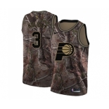 Men's Nike Indiana Pacers #3 Aaron Holiday Swingman Camo Realtree Collection NBA Jersey