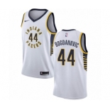 Men's Nike Indiana Pacers #44 Bojan Bogdanovic Swingman White NBA Jersey - Association Edition