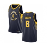 Men's Nike Indiana Pacers #6 Cory Joseph Swingman Navy Blue Road NBA Jersey - Icon Edition