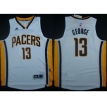 NBA Men Revolution 30 Indiana Pacers #13 Paul George White Stitched Jerseys