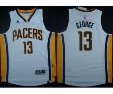 NBA Men Revolution 30 Indiana Pacers #13 Paul George White Stitched Jerseys