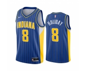 Nike Pacers #8 Justin Holiday Blue NBA Swingman 2020-21 City Edition Jersey