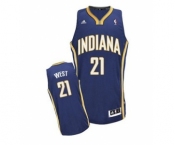 nba indiana pacers #21 west blue[revolution 30 swingman]