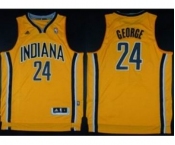 nba indiana pacers #24 george yellow[revolution 30 swingman]