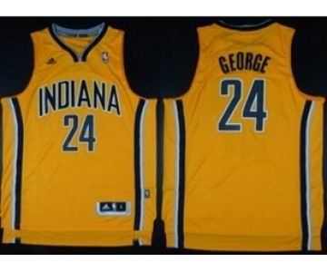 nba indiana pacers #24 george yellow[revolution 30 swingman]