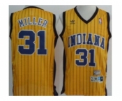 nba indiana pacers #31 miller yellow (stripe fans edition)