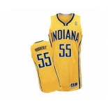 nba indiana pacers #55 hibbert yellow