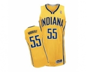 nba indiana pacers #55 hibbert yellow