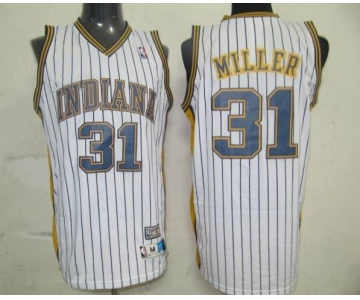 nba jerseys indlana pacers #31 miller white (fans edition)