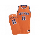 Men Adidas New York Knicks #11 Frank Ntilikina Swingman Orange Alternate NBA Jersey